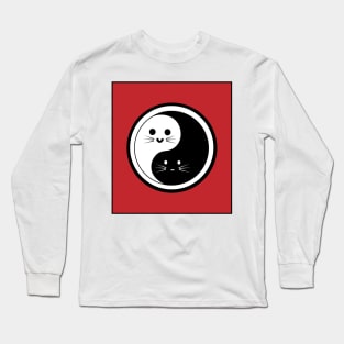 Yin Yang Cats Long Sleeve T-Shirt